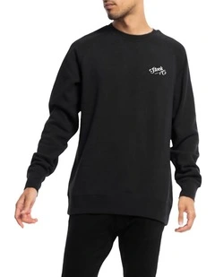 Scroll Crewneck in Black