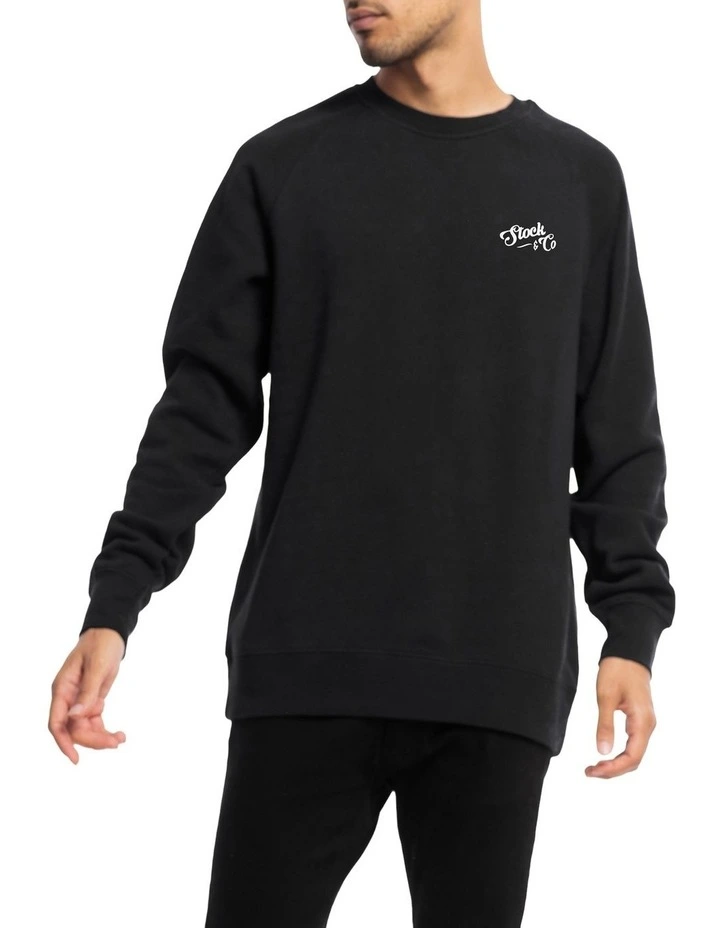 Scroll Crewneck in Black image 1
