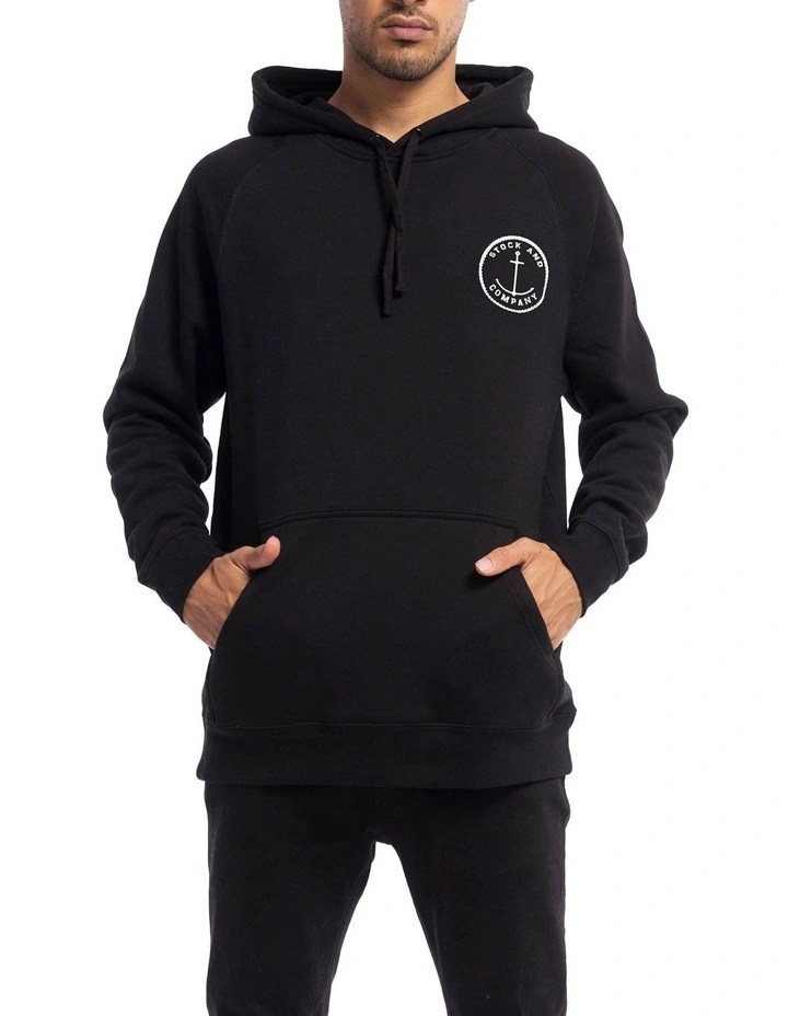 Stock & Co Anchor Hoodie in Black image 1