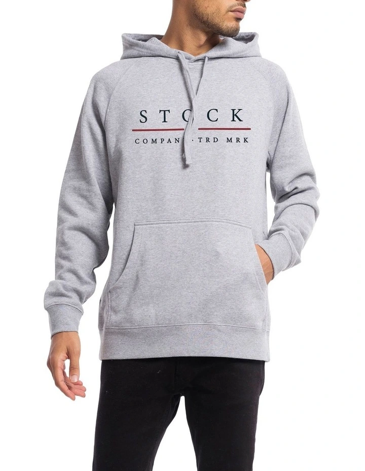Red Line Hoodie in Marle Grey image 3