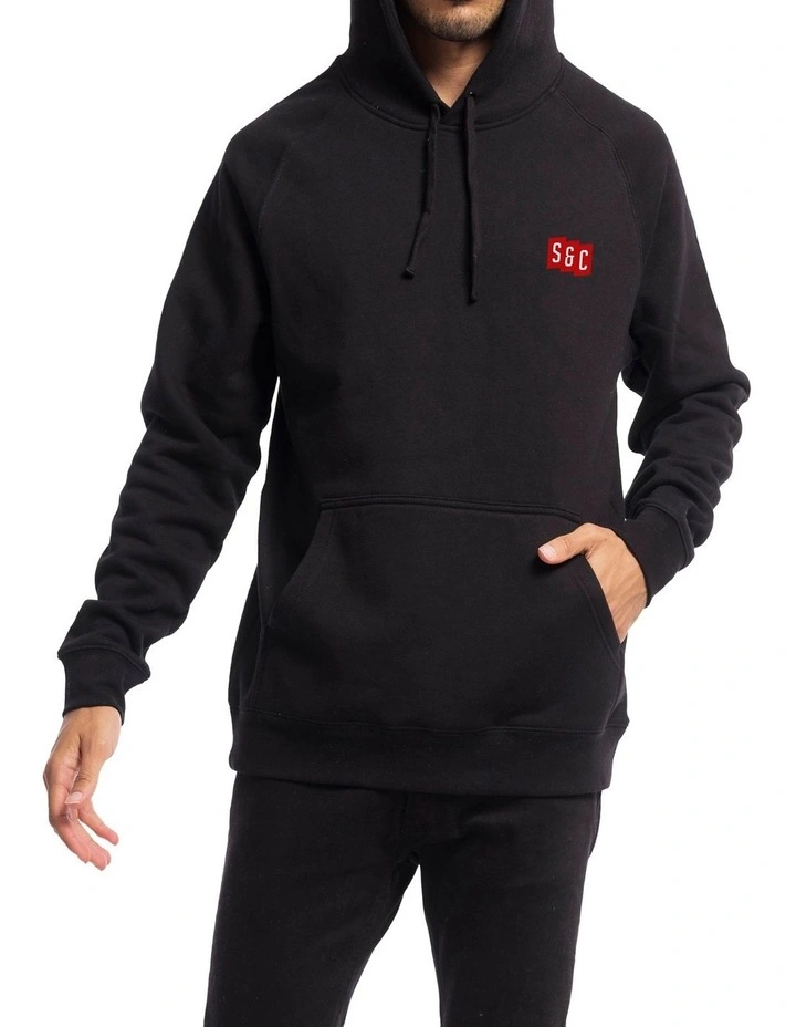 Initials Hoodie in Black image 3
