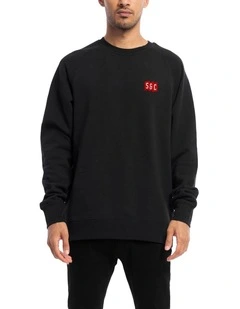Initials Crewneck in Black