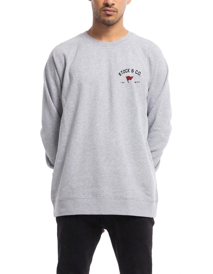 Lauderdale Crewneck in Marle Grey image 1