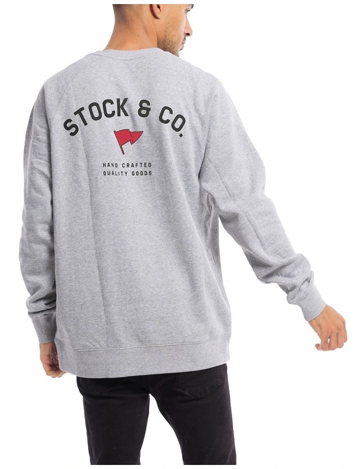 Lauderdale Crewneck in Marle Grey image 2