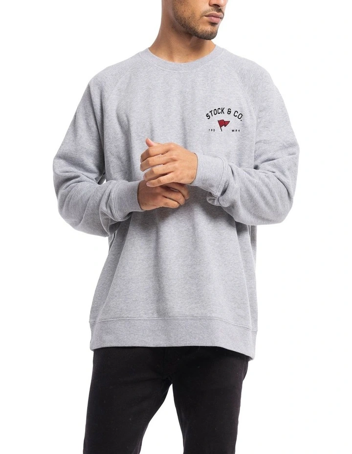 Lauderdale Crewneck in Marle Grey image 3