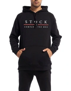 Red Line Hoodie in Black