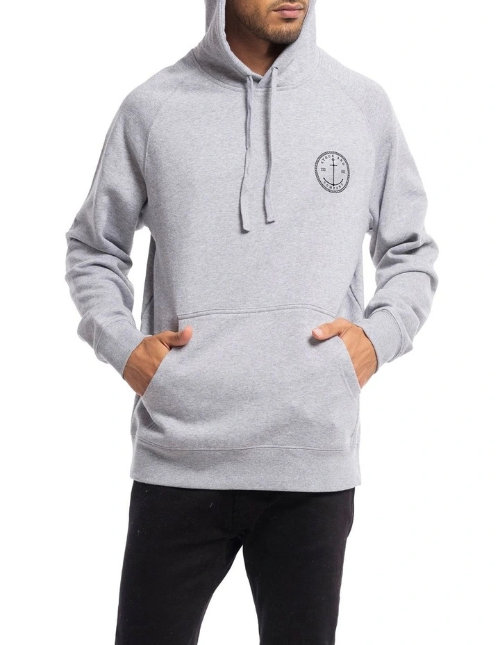 Stock & Co Anchor Hoodie in Marle Grey image 3