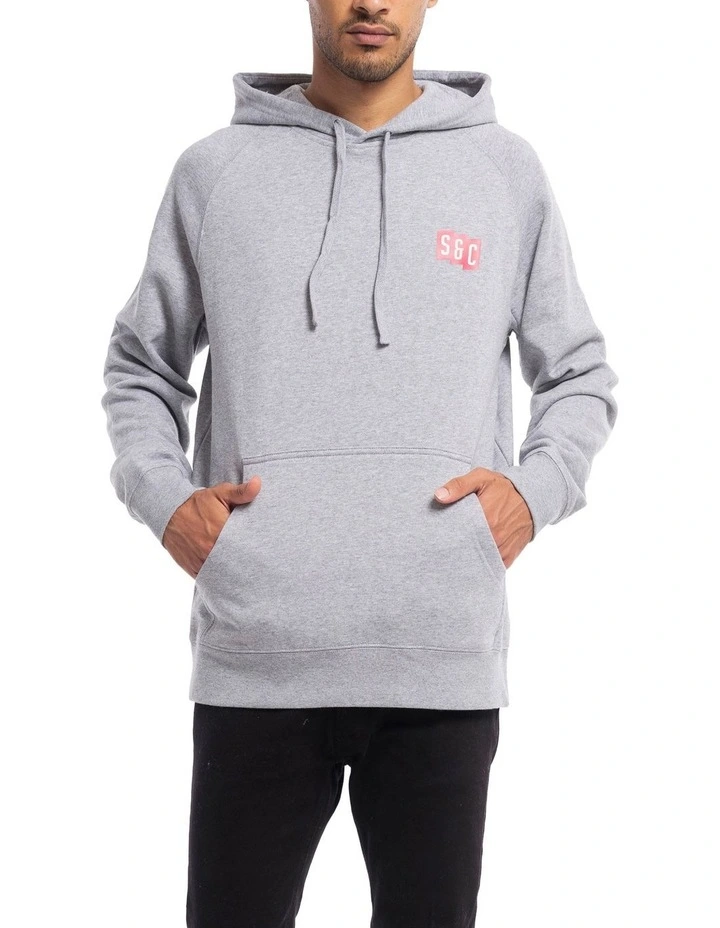 Initials Hoodie in Marle Grey image 1