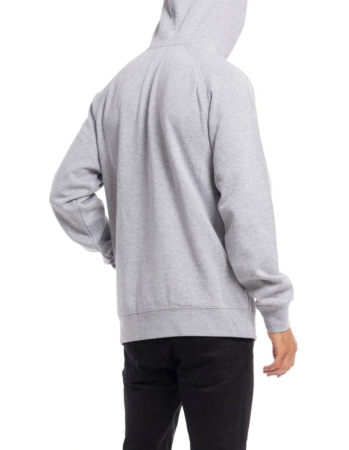 Initials Hoodie in Marle Grey image 2