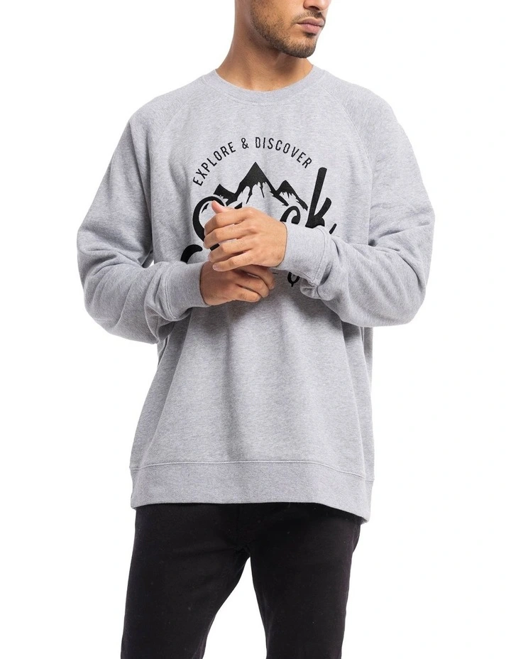 Original Explorer Crewneck in Marle Grey image 3