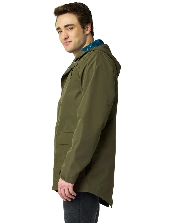 Wolf Waterproof Jacket in Olive image 2