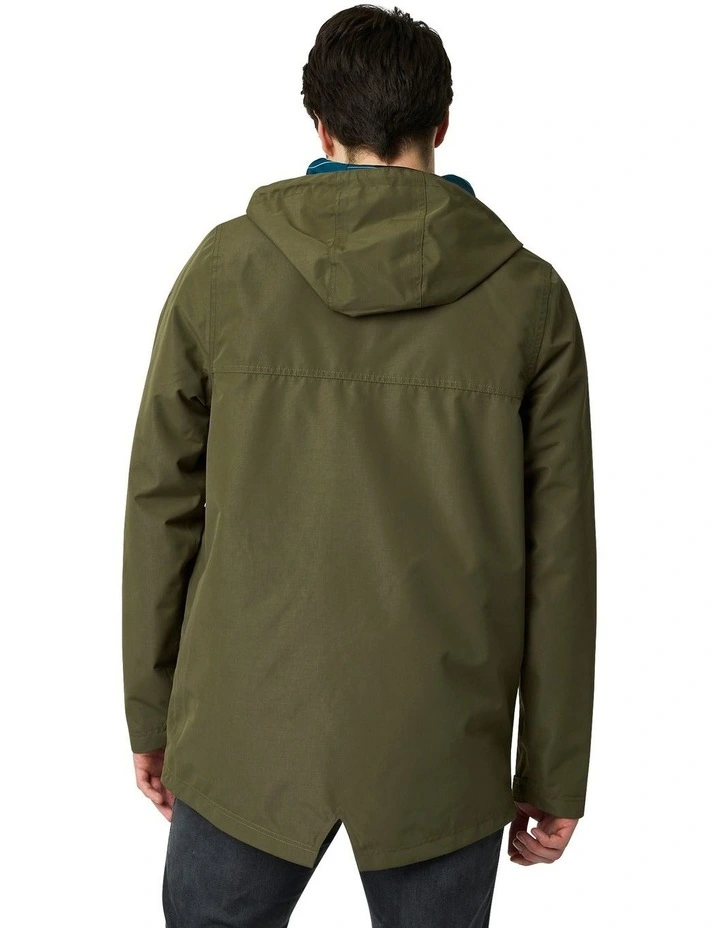 Wolf Waterproof Jacket in Olive image 3