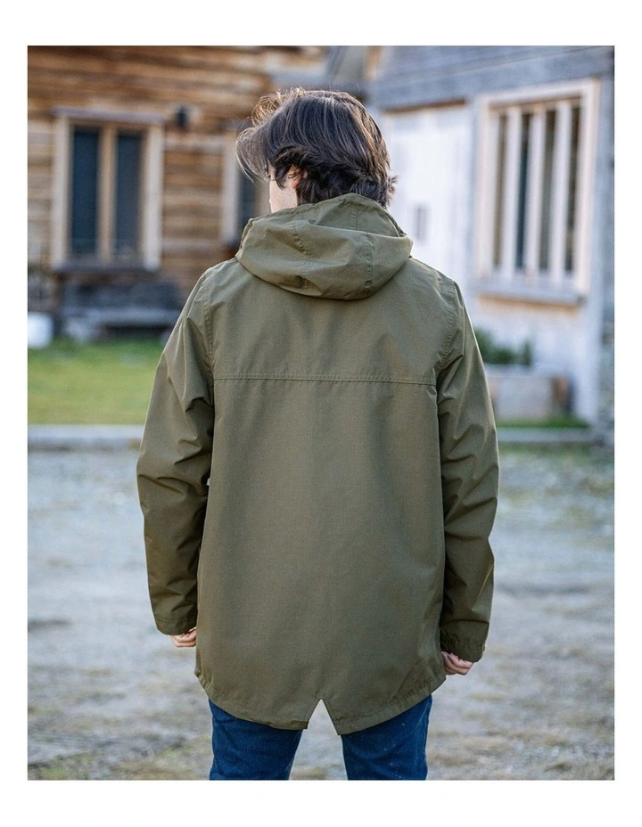 Wolf Waterproof Jacket in Olive image 4