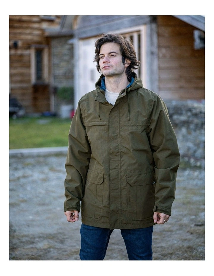 Wolf Waterproof Jacket in Olive image 6