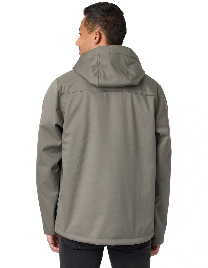 Jones Warm Softshell Coat in Olive image 3