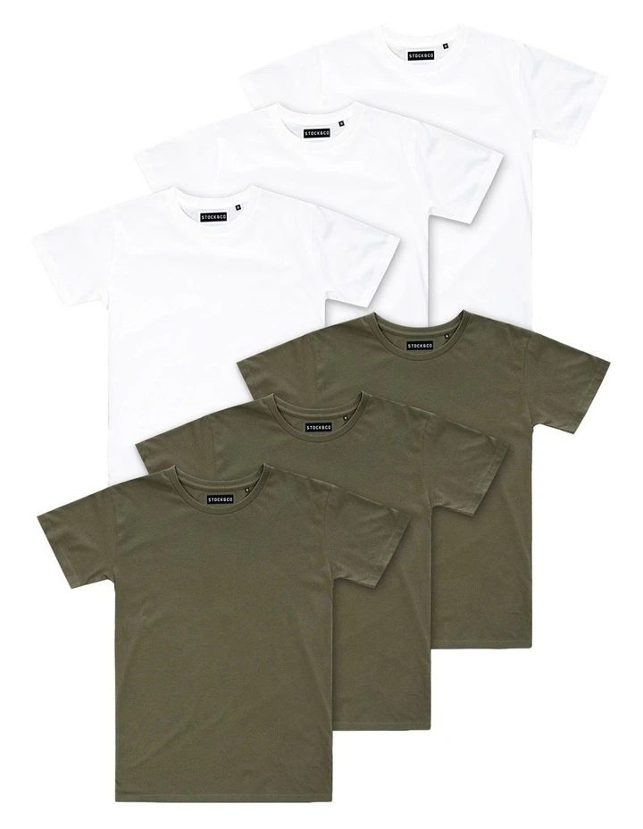 6-Pack Stock Tee in Multi image 1
