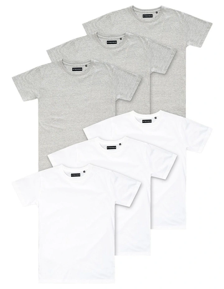 6-Pack Stock Tee in Multi image 1