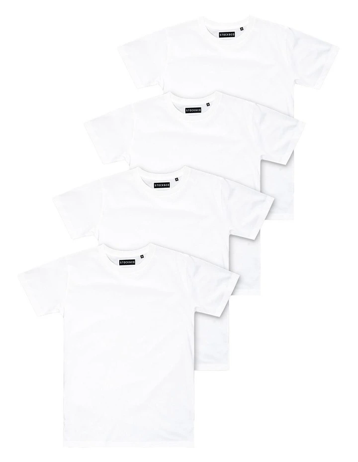 4-Pack Stock Tee in Multi image 1