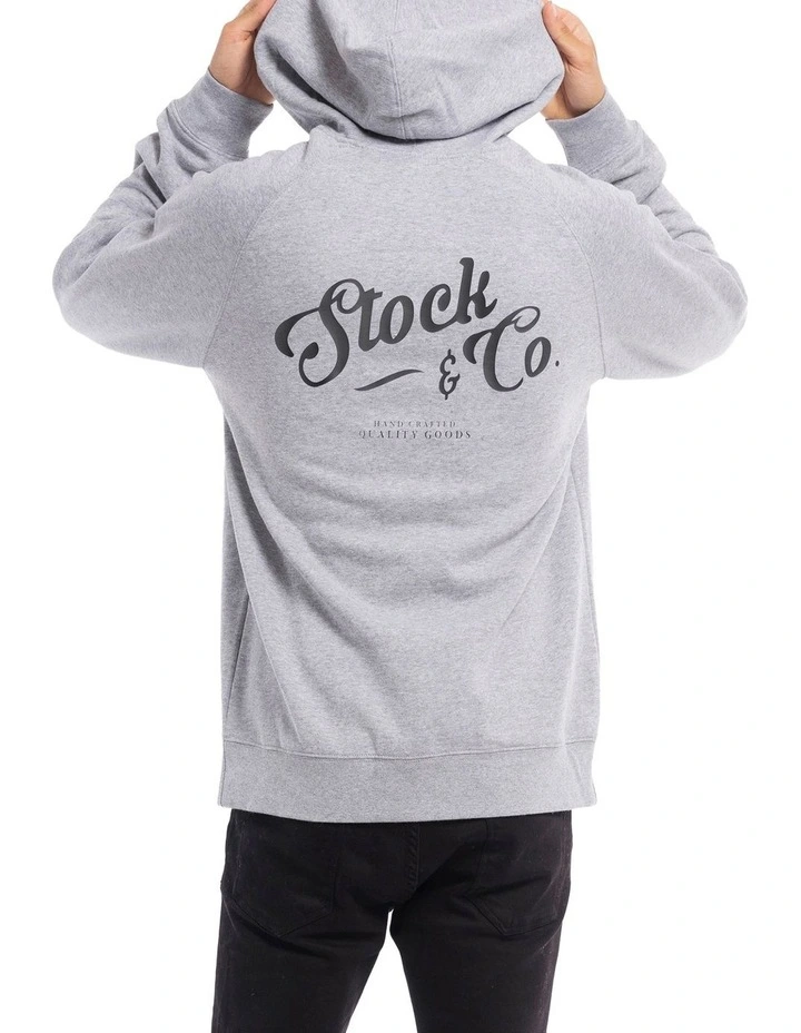 Scroll Hoodie in Marle Grey image 2