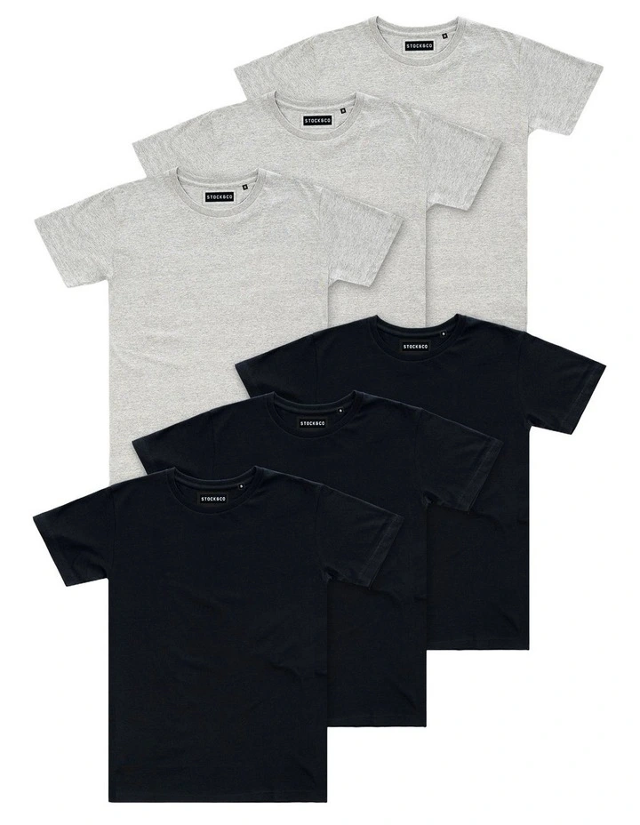 6-Pack Stock Tee in Multi image 1