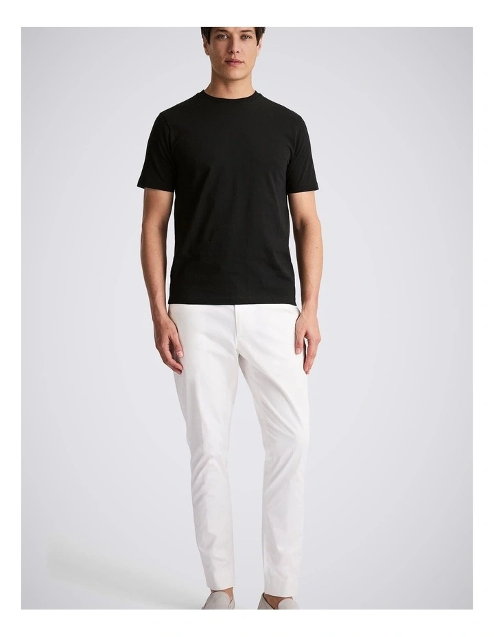 Black Cotton Crew-Neck T-Shirt image 2