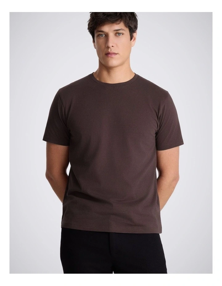 Maroon Cotton Crew-Neck T-Shirt image 1