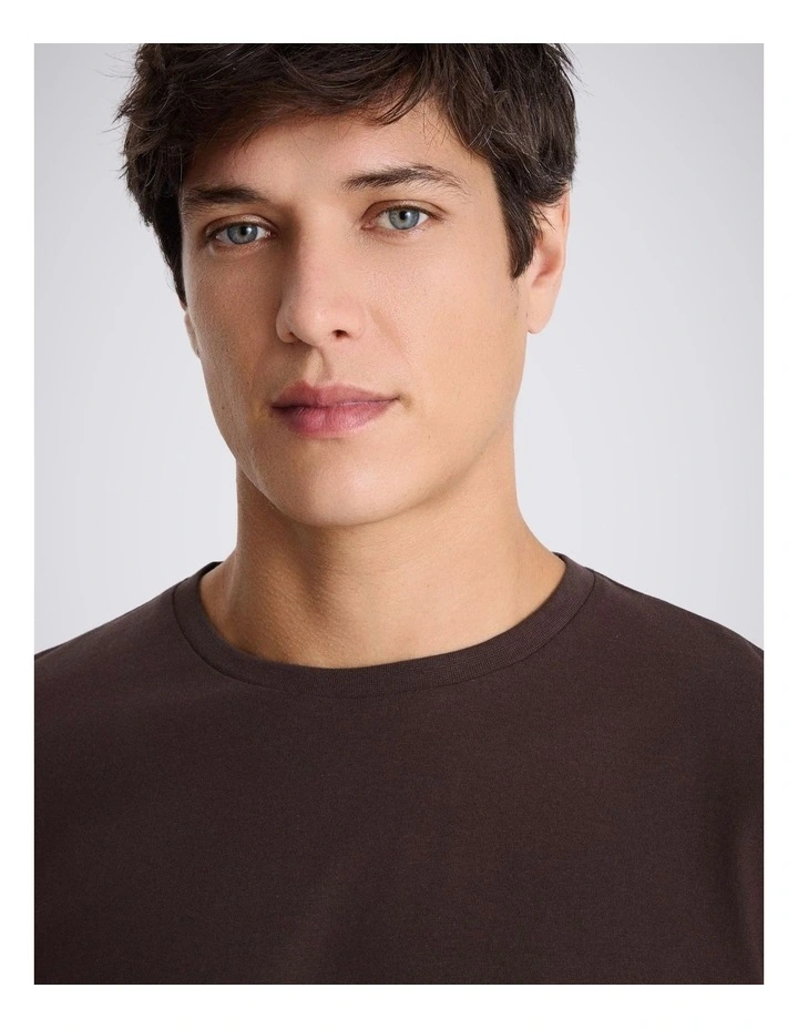 Maroon Cotton Crew-Neck T-Shirt image 2