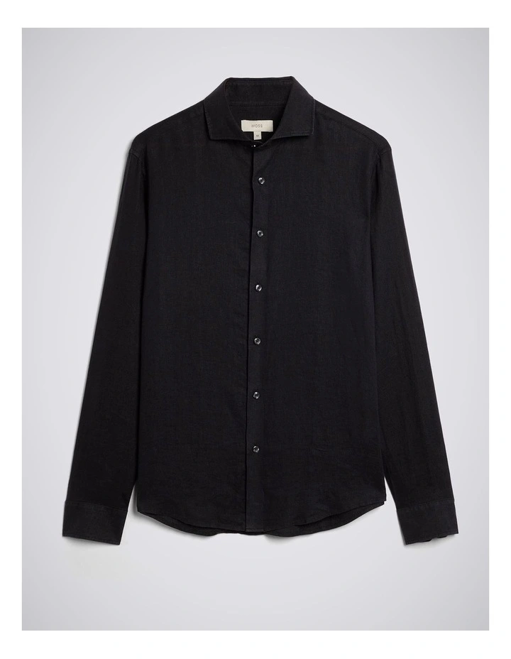 Black Linen Shirt image 5