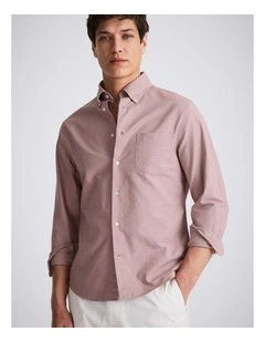 Dusty Pink Washed Cotton Oxford Shirt