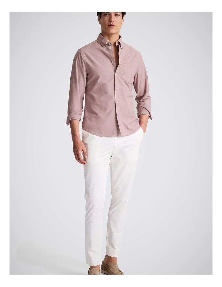 Dusty Pink Washed Cotton Oxford Shirt image 2
