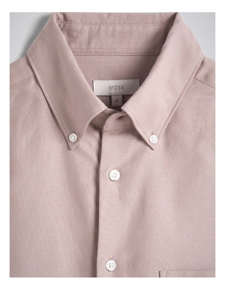 Dusty Pink Washed Cotton Oxford Shirt image 4