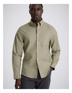 Sage Washed Cotton Oxford Shirt