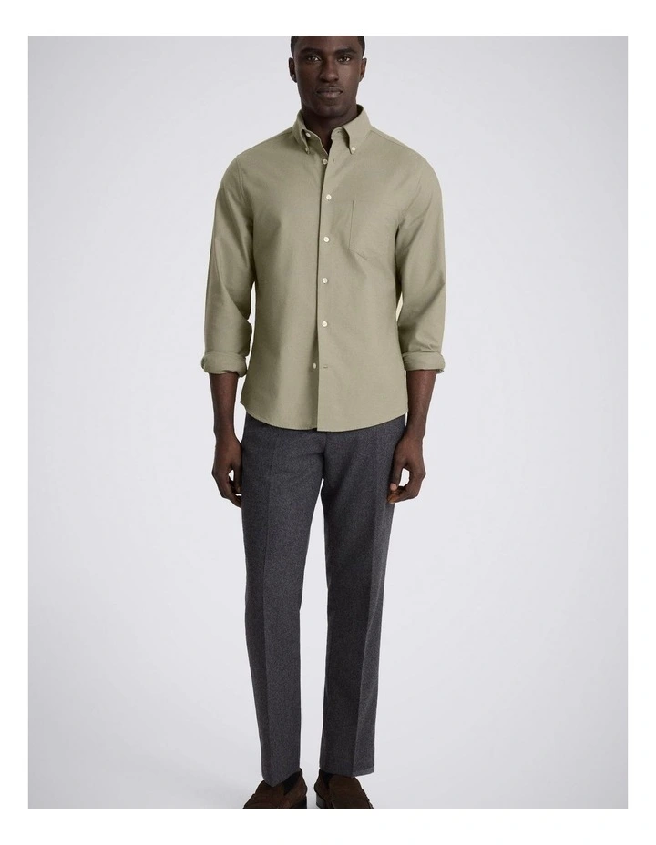 Sage Washed Cotton Oxford Shirt image 2