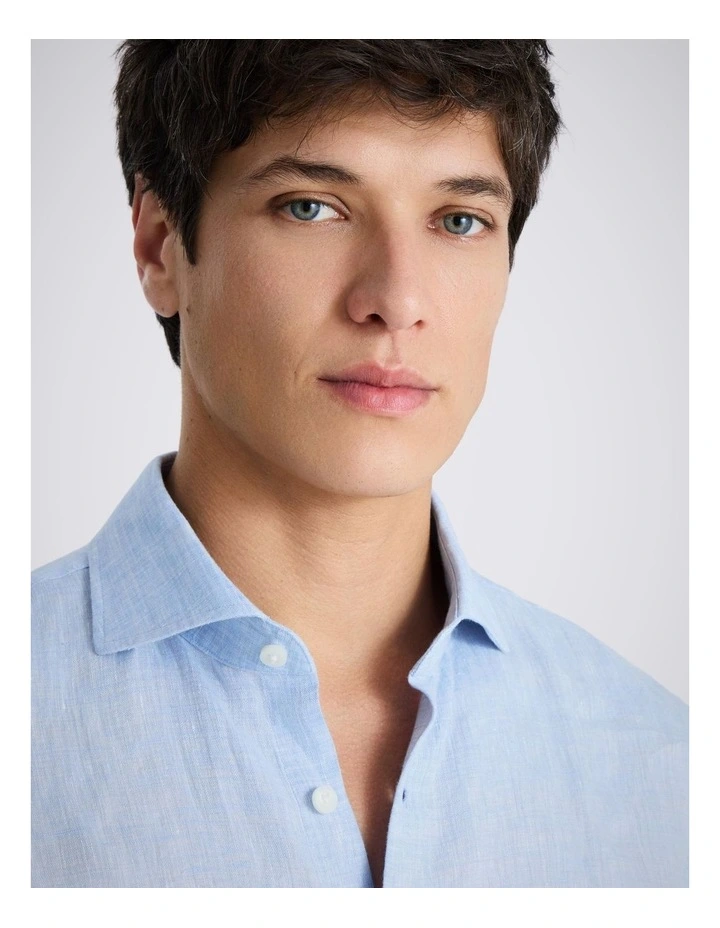 Sky Linen Shirt image 3