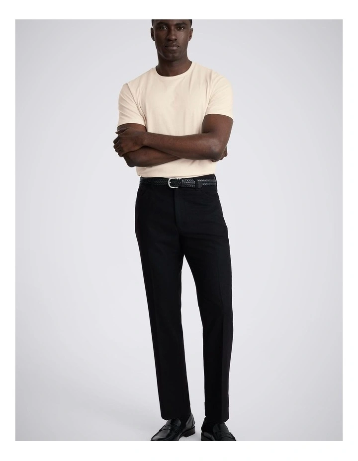 Ecru Cotton Crew-Neck T-Shirt image 3