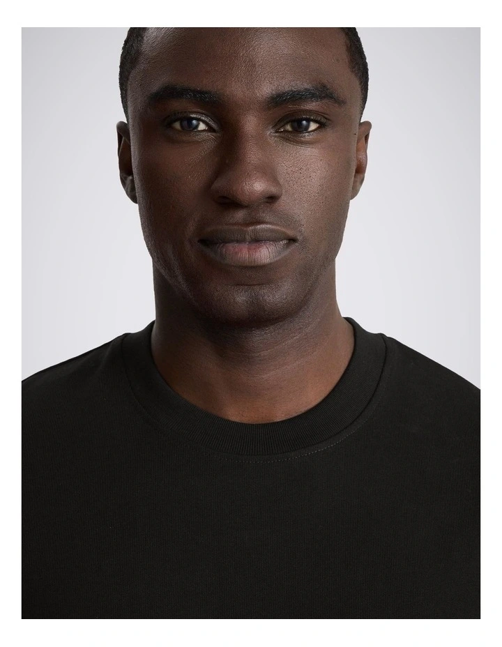 Black Heavy Weight Cotton T-Shirt image 2