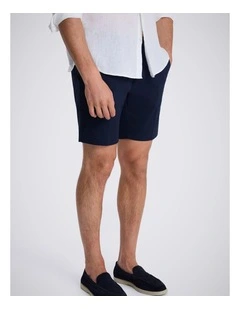 Navy Chino Cotton Shorts