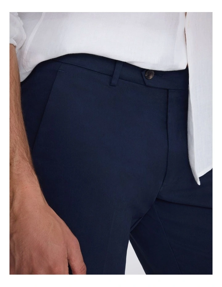 Navy Chino Cotton Shorts image 3