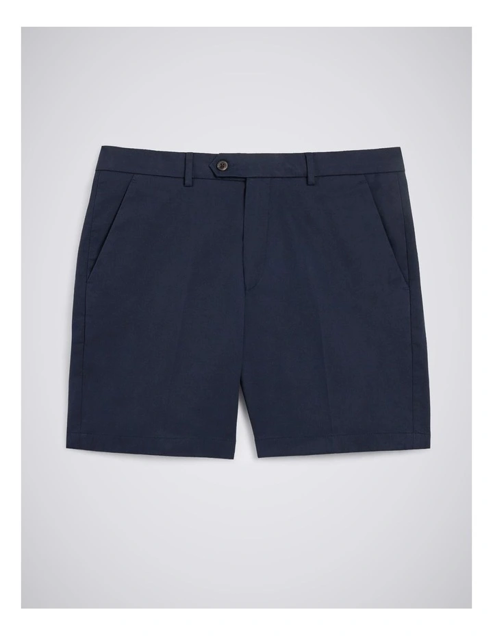 Navy Chino Cotton Shorts image 4