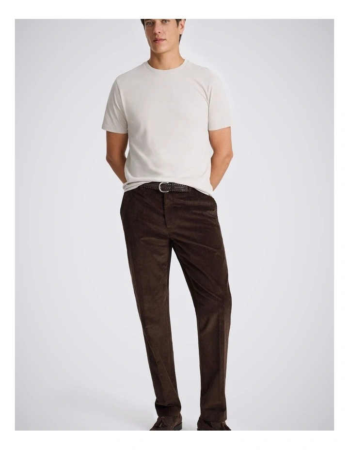 Light Taupe Cotton Crew-Neck T-Shirt image 3