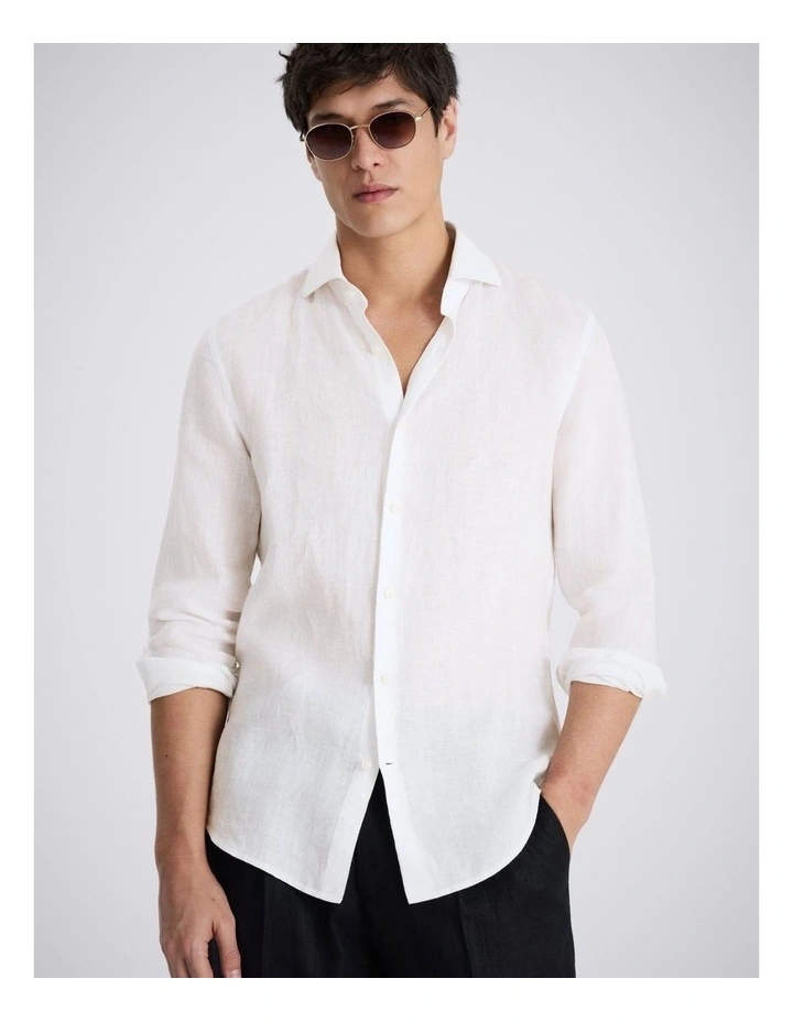 White Linen Shirt image 1