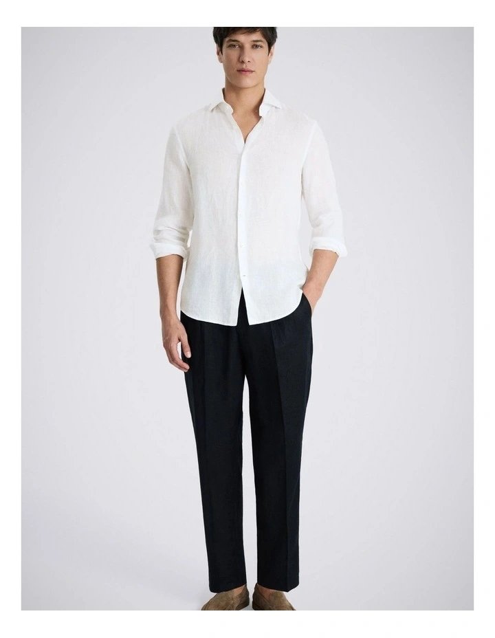 White Linen Shirt image 2