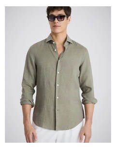 Green Linen Shirt