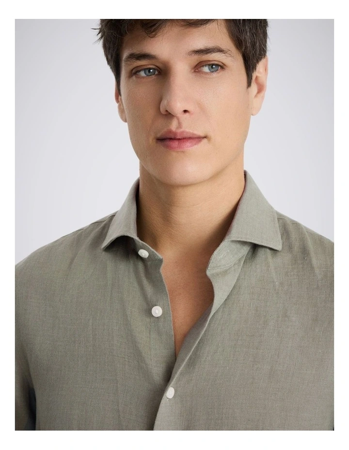Green Linen Shirt image 2