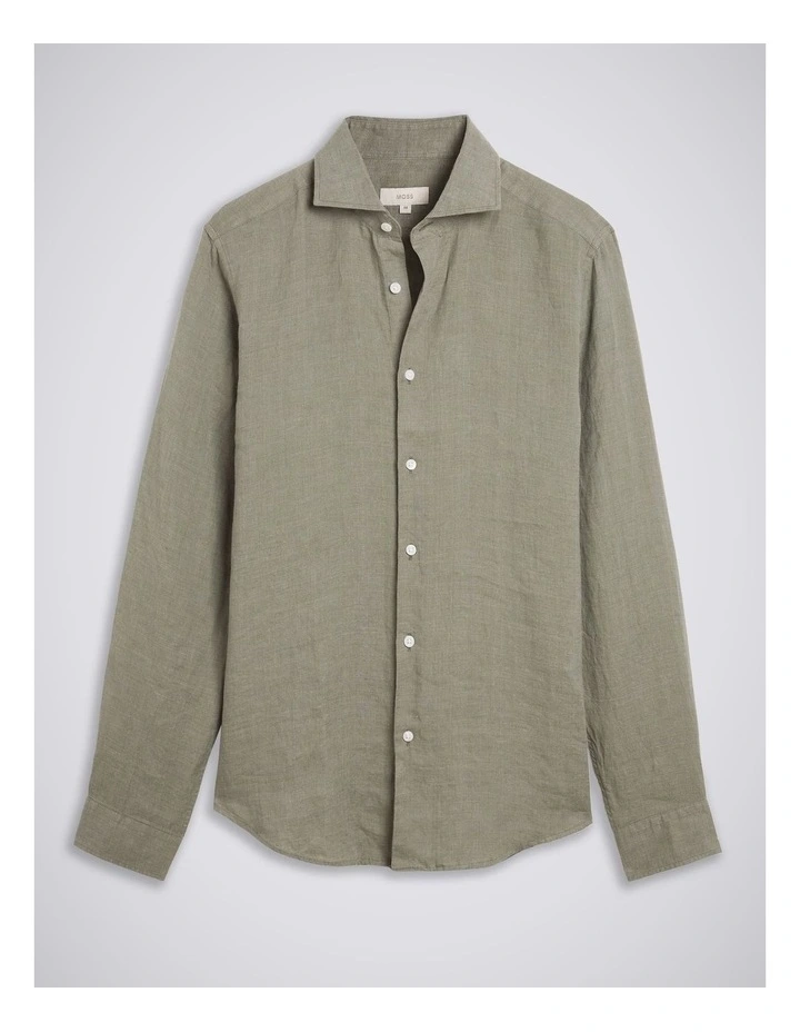 Green Linen Shirt image 4