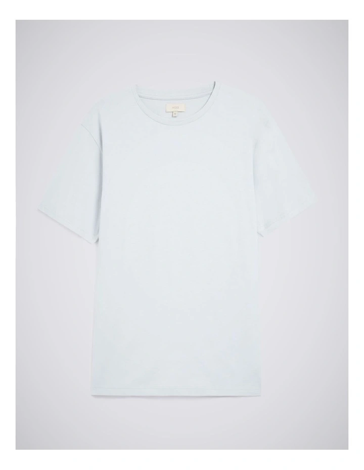 Light Blue Cotton Crew-Neck T-Shirt image 4