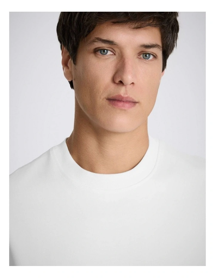 White Heavy Weight Cotton T-Shirt image 2