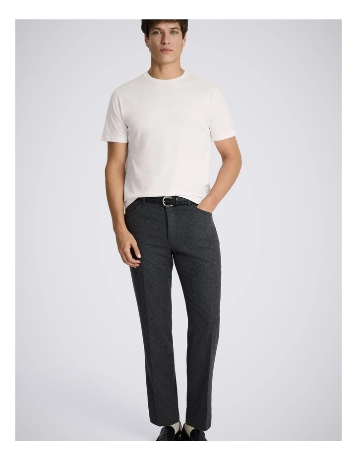 White Cotton Crew-Neck T-Shirt image 3