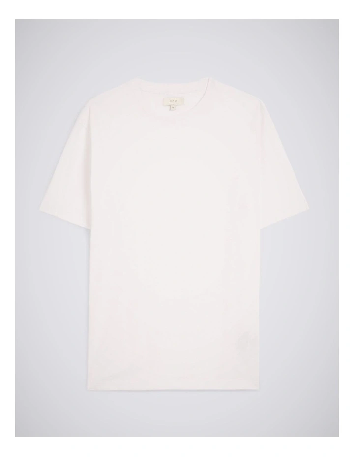 White Cotton Crew-Neck T-Shirt image 4