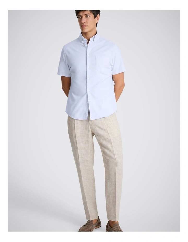 Sky Short Sleeve Cotton Oxford Shirt image 2